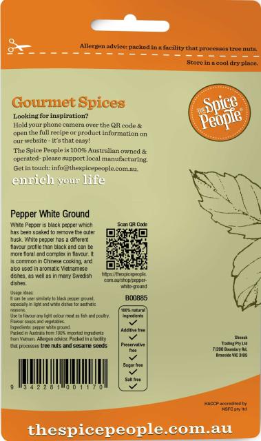 Pepper white wh** 35g