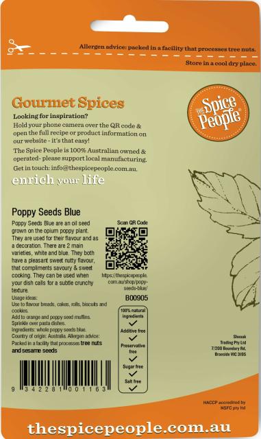 Poppy seeds blue wh ** 60g