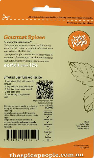 Memphis Smoky BBQ Rub 35g