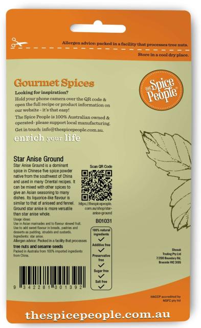 Star Anise Ground 20g