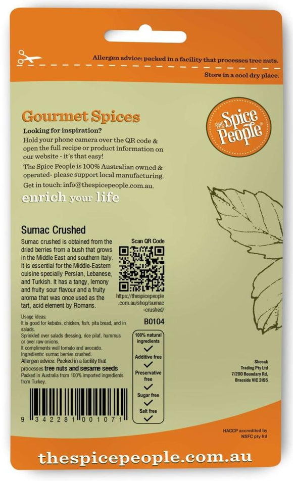 Sumac Crushed Middle Eastern Seasoning 160g