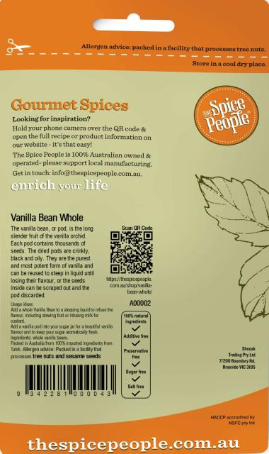 Vanilla Beans whole*** 5g