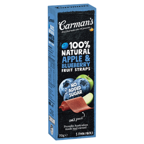 Fruit Straps - Apple and Blueberry 70g