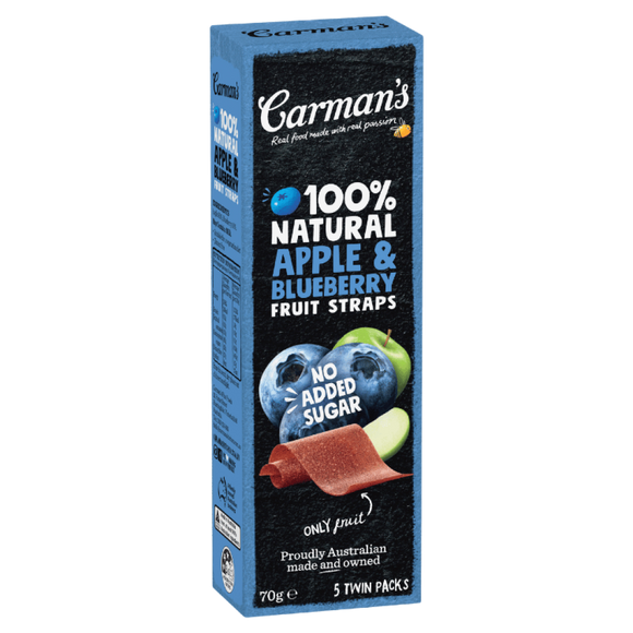 Fruit Straps - Apple and Blueberry 70g