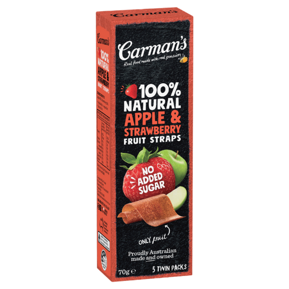 Fruit Straps - Apple and Strawberry 70g