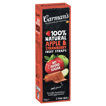 Fruit Straps - Apple and Strawberry 70g