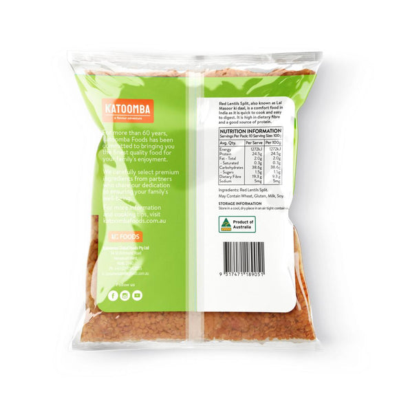Katoomba Australian Red Lentils 1kg 1kg