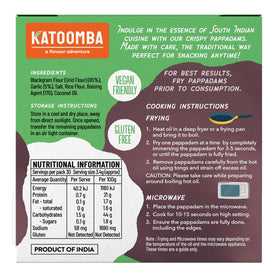 Katoomba Garlic Pappadam 100g - 0