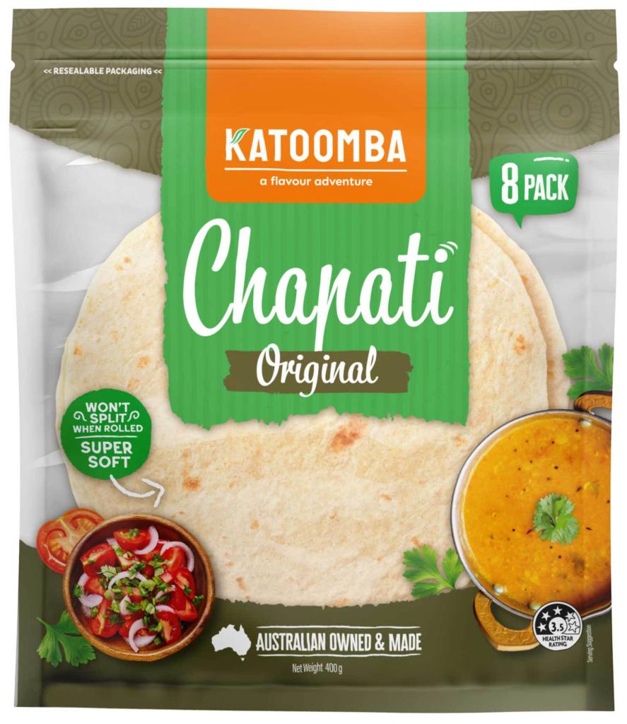 Katoomba Chapati Bread 50g x 8pc 400g