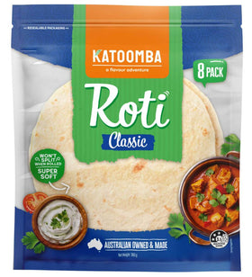 Katoomba Roti Bread Plain 45g x 8pc 360g