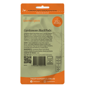 Cardamom black pods whole 8g - 0