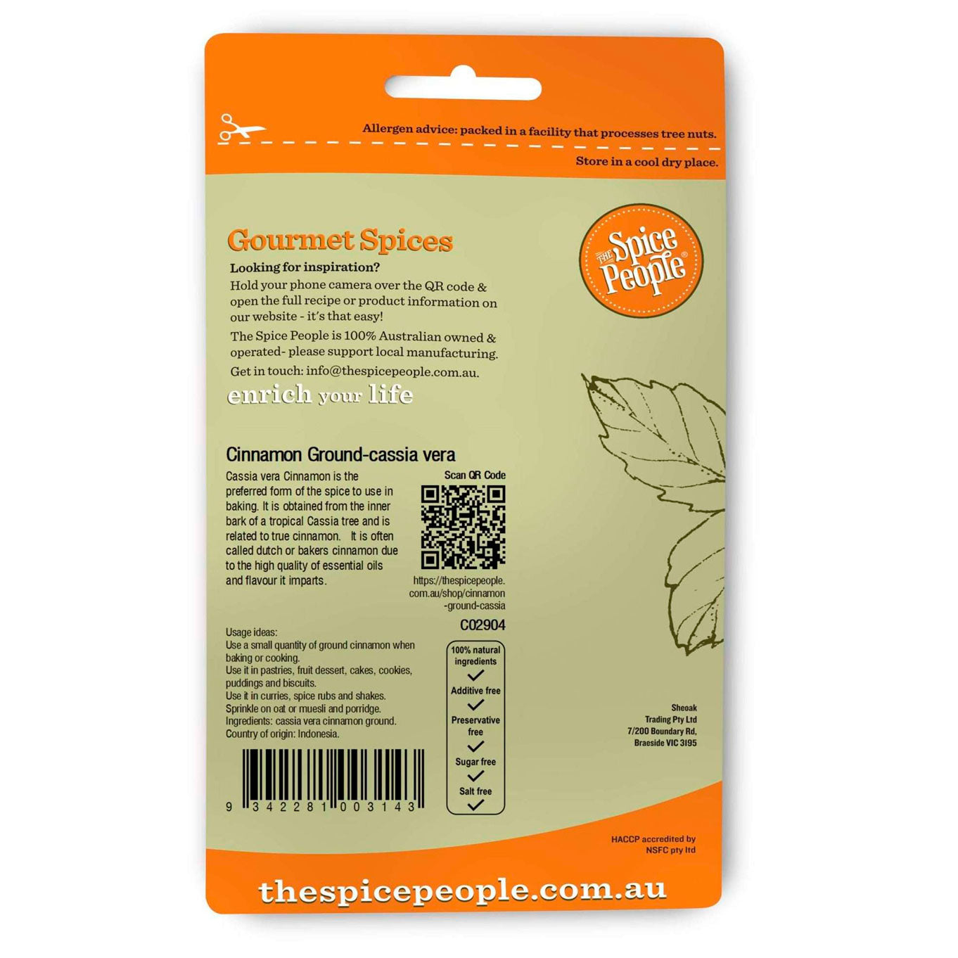 Cinnamon ground (cassia vera) 50g